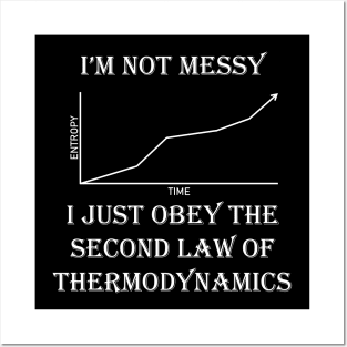 Messy Entropy Thermodynamics Posters and Art